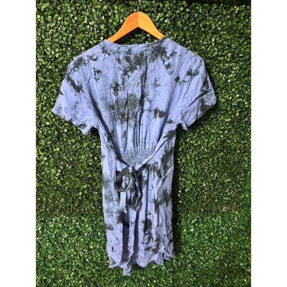 Cloth & Stone Anthropologie Liv Tie Front Mini Dress Sz Medium - Picture 4 of 4